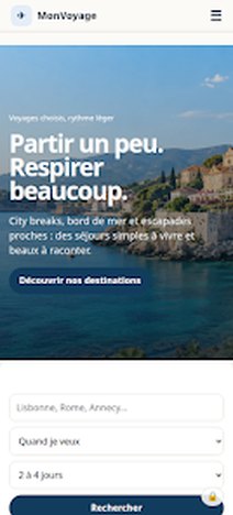 Verrouillée, l'application affiche un écran neutre